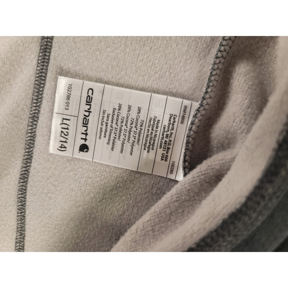 Carhartt Force Extremes Womens Large Full Zip Jacket Gray Fleece Lined - Picture 5 of 10